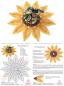 Preview: 581 Klöppelbrief Blütendeckchen "Sonnenblume"
