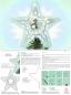 Preview: 668 Klöppelbrief Christbaumspitze "Sternenzauber" passend zum Baumbehang für Christbaumkugeln / Spiegelbeeren bis 2,5 cm