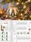 Preview: 690 Klöppelbrief "Tannenreigen" - Verzierungen für Christbaumkugeln 5,5 cm, 6 cm und 8 cm Durchmesser mit 6 verschiedenen Mustern