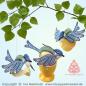 Preview: 538 Klöppelbrief Vögelchen „Blaumeise"