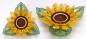 Preview: 290 Klöppelbrief  "Sonnenblume" für Holz-Teelichthalter