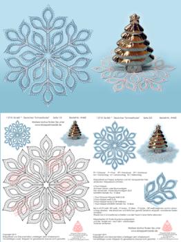 445 Klöppelbrief  Deckchen „Schneeflocke“
