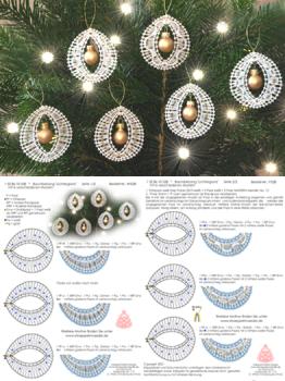 528 Klöppelbrief Baumbehang "Lichterglanz"