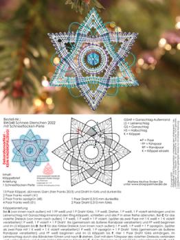 558 Bastel-Set "Schnee-Sternchen 2022"