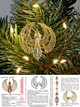 596 Bastelset Perlen-Engel "Luna" gold