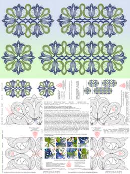 612 Klöppelbrief  Decken „Enzian“