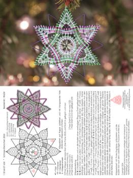 624 Klöppelbrief "Schnee-Sternchen 2024"