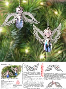 630 Bastelset Perlen-Engel "Emilia" silber