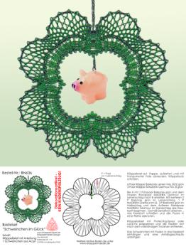 637 Bastelset Anhänger "Schweinchen im Glück"