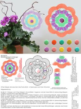 648 Bastelset Anhänger / Blumenstecker "Zirkelblumen"