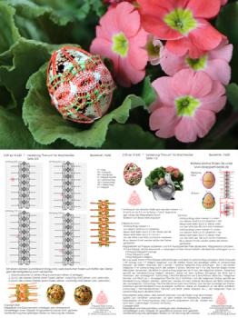 650 Klöppelbrief Verzierung "Parvum" für Wachtel-Eier