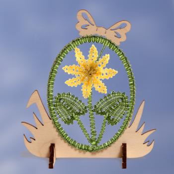 Preview: 672 Klöppelbrief "Scharbockskraut" - Blümchen des Jahres 2026