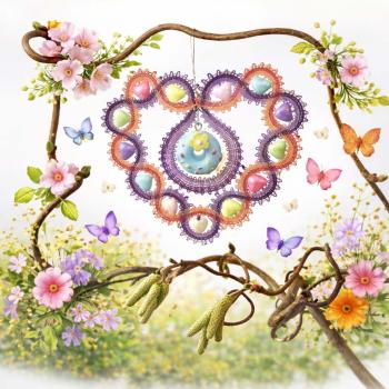 Preview: 676 Bastelset Anhänger "Donut-Liebe"