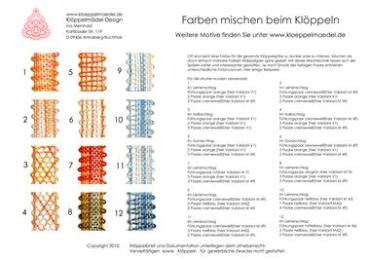 116 Anleitung  „Farben mischen beim Klöppeln“
