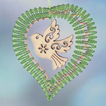 Preview: 645 Bastelset Anhänger "Kommt ein Vogel geflogen"