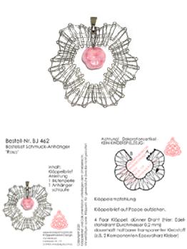 462 Klöppelschmuck Bastelset  „Rosa“