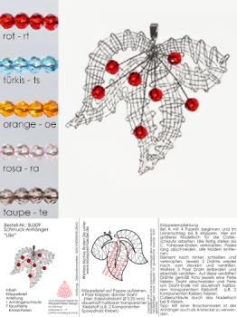 509 Klöppelschmuck Bastelset „Lilie“