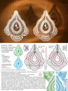 451 Bastelset Anhänger "Facettchen" Kristall