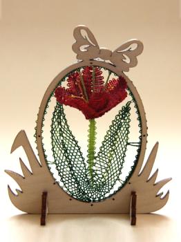 Preview: 165 Klöppelbrief "Tulpe" - Blümchen des Jahres 2011