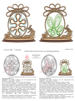 188 Klöppelbrief "Ei-Motive"