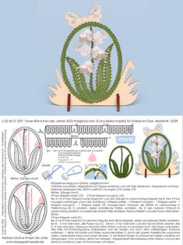 529 Klöppelbrief "Maiglöckchen" - Blümchen des Jahres 2022
