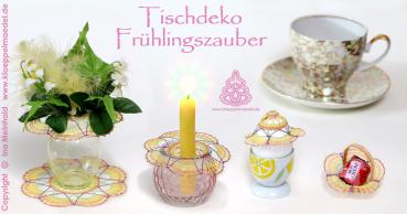 Preview: 611 Klöppelbrief Tischdeko "Frühlingszauber"