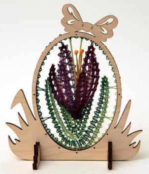 Preview: 114 Klöppelbrief "Krokus" - Blümchen des Jahres 2009