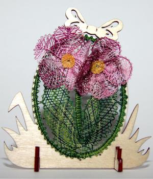 Preview: 221 Klöppelbrief "Primel" - Blümchen des Jahres 2013