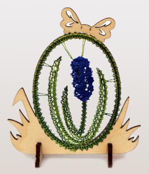 Preview: 376 Klöppelbrief "Traubenhyazinthe" - Blümchen des Jahres 2016