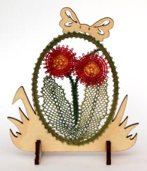 Preview: 396 Klöppelbrief "Bellis - Tausendschönchen" - Blümchen des Jahres 2017