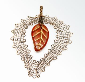 Preview: 203 Klöppelschmuck Bastelset  „Goldtopaz“