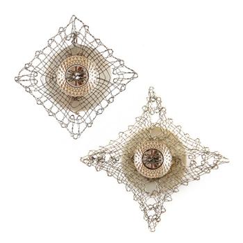 Preview: 237 Klöppelschmuck Bastelset  Schmuck-Anhänger „Karree“