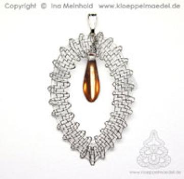 Preview: 330 Klöppelschmuck Bastelset  „Dagger“ kupfer verspiegelt