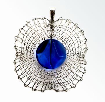 Preview: 353 Klöppelschmuck Bastelset „Bläuling“