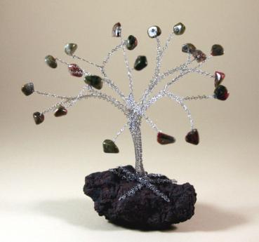 Preview: 155 Klöppelbrief „Edelsteinbäumchen“ Miniatur