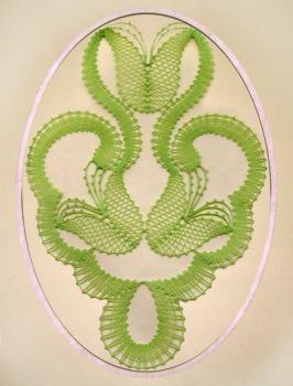 Preview: 159 Klöppelbrief „Tulpenornament“