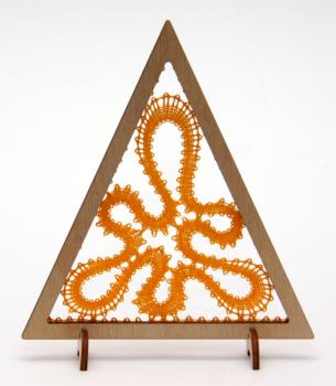 Preview: 184 Klöppelbrief Dreieck "Sonnenlicht"