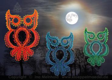 Preview: 243 Klöppelbrief  „Eulentrio“