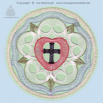 Preview: 364 Klöppelbrief „Lutherrose"