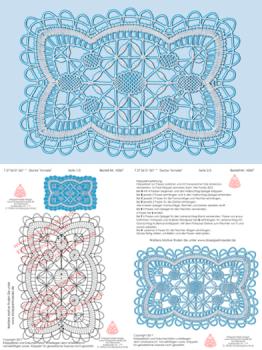 367 Klöppelbrief kleine Decke „Annelie“