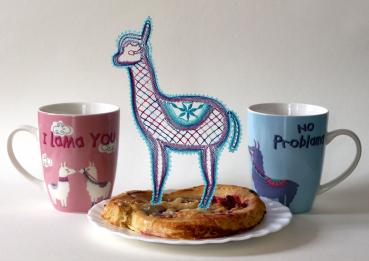 Preview: 414 Klöppelbrief Faultier "Elfriede"