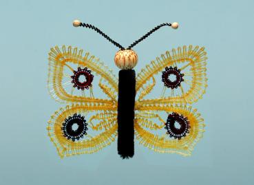 Preview: 021 Klöppelbrief Schmetterling "Zitronenfalter" für Chenille Körper