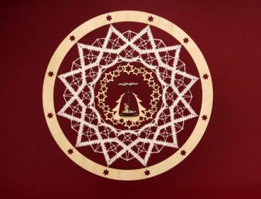 Preview: 045 Klöppelbrief Stern für Ringpyramide