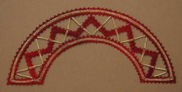 Preview: 126 Klöppelbrief Klöppeleinsatz „Zick-Zack“ für Lichterbogen