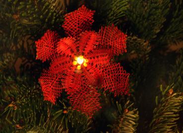 Preview: 261 Klöppelbrief „Weihnachtsstern“ in 3D-Optik