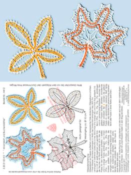 412 Klöppelbrief "Ahornblatt und Buchenblatt"