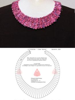 054 Klöppelbrief Collier "Belinda"