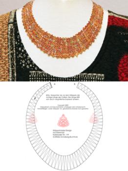 055 Klöppelbrief Collier "Clara"