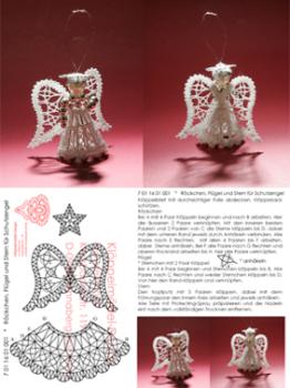 012 Klöppelbrief Röckchen Flügel und Kopfputz für "Schutzengel"