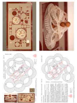 037 Klöppelbrief Keilrahmenbild "Waves"